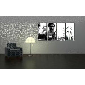 Ručně malovaný POP Art AL PACINO 4 dílný 160x80cm