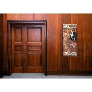 Obraz na plátně FLIRT – Alfons Mucha