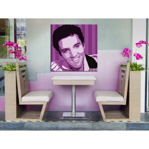 Ručně malovaný POP Art Elvis Presley 1 dílny 100x100cm