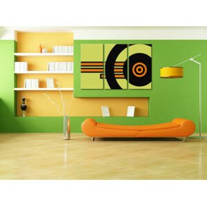 Ručně malovaný POP Art ABSTRAKT 3 dílný 120x80cm