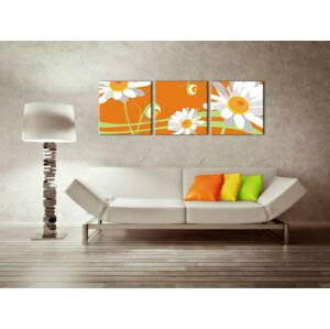 Ručně malovaný POP Art M-16 3 dílný 150x50cm