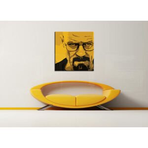 Ručně malovaný POP Art BREAKING BAD 1 dílny 100x100cm