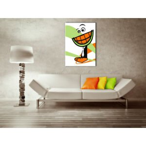 Ručně malovaný POP Art MELOUN 1 dílný 70x100cm