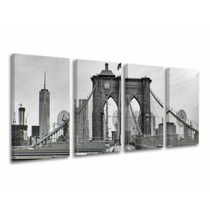 4dílná nástěnná malba MĚSTO / NEW YORK ME114E40