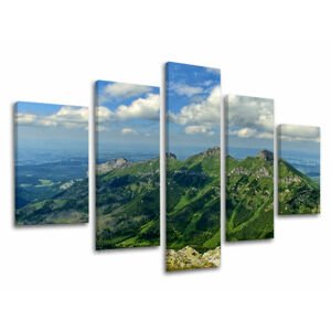 5dílná nástěnná malba SLOVENSKO / TATRY SK033E50