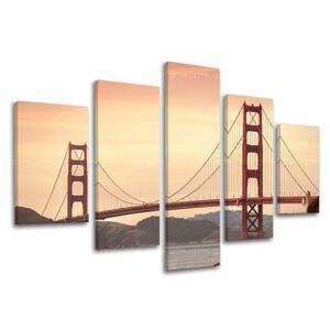 5dílná nástěnná malba MĚSTO / SAN FRANCISCO ME116E50