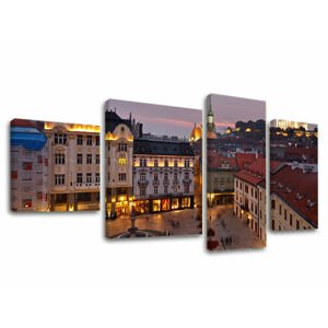 Obraz na plátně 4 díly SLOVENSKO SK022E40