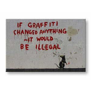 Obraz na plátně 1 dílný Street ART - Banksy