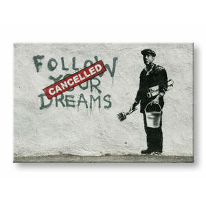 Obraz na plátně 1 dílný Street ART - Banksy