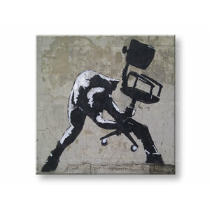Obraz na plátně ČTVEREC Street ART - Banksy