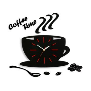 Moderní nástěnné hodiny Red Satin Cup NH041