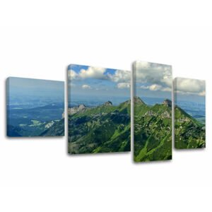 4dílná nástěnná malba SLOVENSKO / TATRY SK033E40