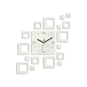 Moderní nástěnné hodiny ROMAN WHITE