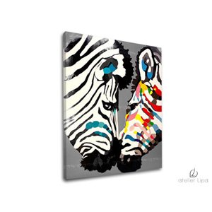Autorská reprodukce na plátně zebra XOBDA017E1