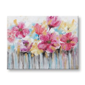 Malovaný nástěnný obraz KVĚTINY 1 díl YOBCWFFL041 - 120x90 cm | různé velikosti