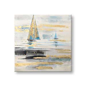Malovaný nástěnný obraz LODE 1 díl YOBCWFBC039 - 80x80 cm | různé velikosti
