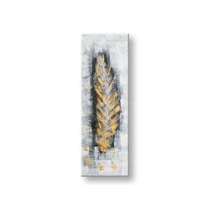Malovaný nástěnný obraz LIST 1 díl CWF1139LE1 - 40x120 cm
