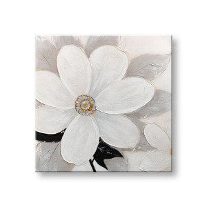 Malovaný nástěnný obraz KVĚTINY 1 díl CWF1185WE1 - 70x70 cm