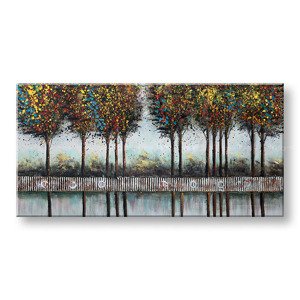 Malovaný nástěnný obraz STROMY 1 díl 100x50 cm CFAZH3739AE1