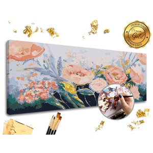 Malování podle čísel PREMIUM GOLD – Růžová zahrada