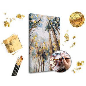Malování podle čísel PREMIUM GOLD – Mezi stromy