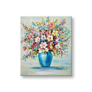 Malovaný nástěnný obraz KVĚTINY VE VÁZE 1 díl 60x70 cm YOBCFAZH6215E1 | různé velikosti