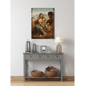 Obraz na plátně Leonardo da Vinci - Svatá rodina se sv. Annou