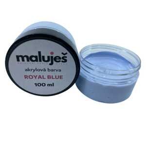 MALUJEŠ Malování podle čísel - AKRYLOVÁ BARVA - ROYAL BLUE - 100 ml