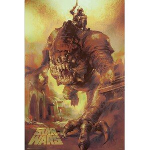Plakát, Obraz - Star Wars: The Book of Boba Fett - Rancor Ride, 61 × 91.5 cm