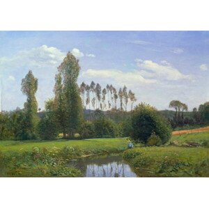 Obrazová reprodukce View at Rouelles, 1858, Monet, Claude, 40 × 26.7 cm