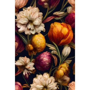 Ilustrace Romantic Flowers, Treechild, 26.7 × 40 cm