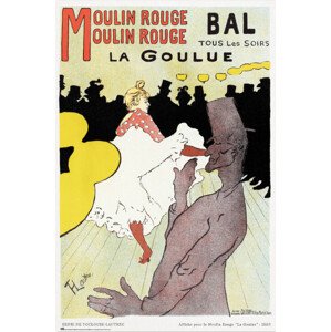 Plakát, Obraz - Moulin Rouge - La Goulue, Henri de Toulouse-Lautrec, 61 × 91.5 cm