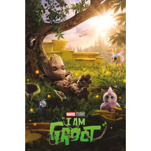 Plakát, Obraz - Marvel: I am Groot - Chill Time, 61 × 91.5 cm