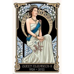 Plakát, Obraz - Art Nouveau - The Queen Elizabeth II, 61 × 91.5 cm