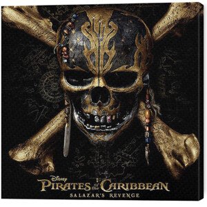 Obraz na plátně Piráti z Karibiku - Skull, 2 - 40×40 cm