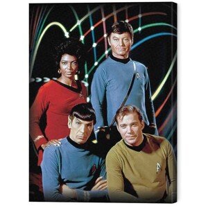 Obraz na plátně Star Trek - Kirk, Spock, Uhura & Bones, 2 - 40×50 cm