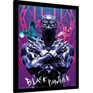 Obraz na zeď - Black Panther - Wakanda Forever, 34.3 × 44.5 cm