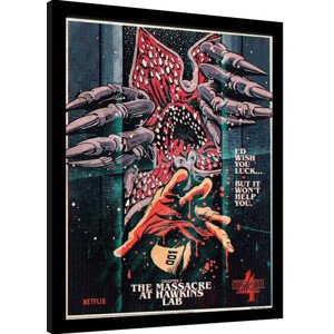 Obraz na zeď - Stranger Things 4 - The Massacre At Hawkins Lab, 34.3 × 44.5 cm