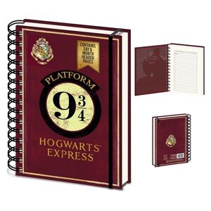 Zápisník Harry Potter - Nástupiště 9 3/4, A5