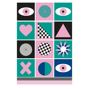 Ilustrace GEOMETRIC III, SERGIO ORTIZ, 30 × 40 cm