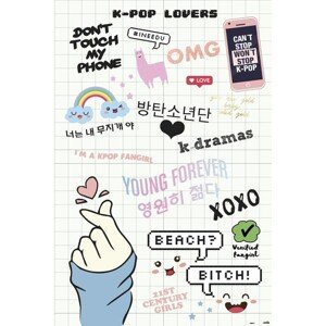 Plakát, Obraz - K-POP - Lovers, 61 × 91.5 cm