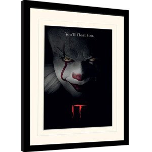 Obraz na zeď - IT - Pennywise Face, 34.3 × 44.5 cm