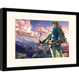 Obraz na zeď - The Legend of Zelda: Breath of the Wild - Hyrule Landscape, 44.5 × 34.3 cm