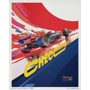 Umělecký tisk Oracle Red Bull Racing - Sergio Perez - 2022, Automobilist, 40 × 50 cm