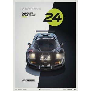 Umělecký tisk McLaren F1 GTR - 24h Le Mans, Automobilist, 50 × 70 cm