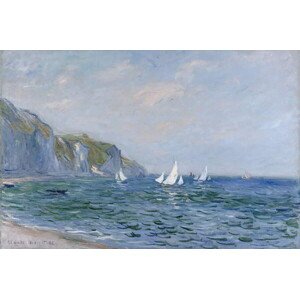 Obrazová reprodukce Cliffs and Sailboats at Pourville, Monet, Claude, 40 × 26.7 cm