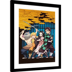 Obraz na zeď - Demon Slayer - Key Art, 34 × 44.2 cm