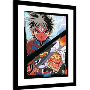 Obraz na zeď - Dragon Quest DAI - DAI vs Crocodine, 34 × 44.2 cm