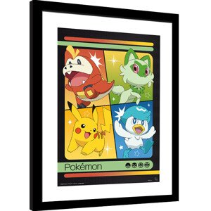 Obraz na zeď - Pokemon - Scarlet & Violet Starters, 34 × 44.2 cm