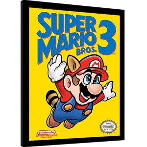 Obraz na zeď - Super Mario Bros. 3 - NES Cover, 30 × 40 cm